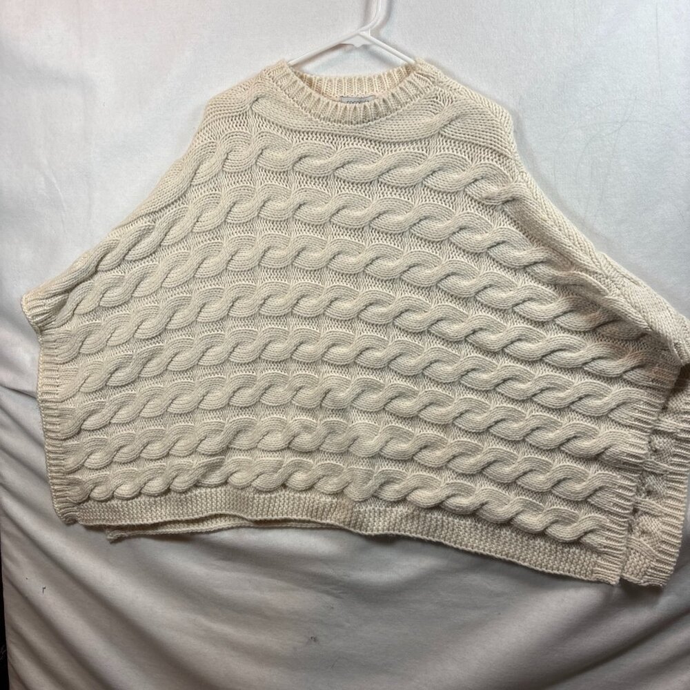 COCOGIO one size Poncho Beige 5% alpaca Soft.